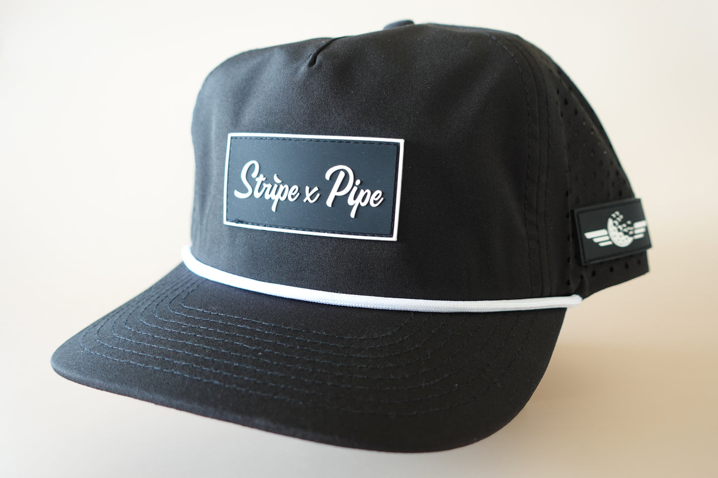 Stripe & Pipe Patch Hat