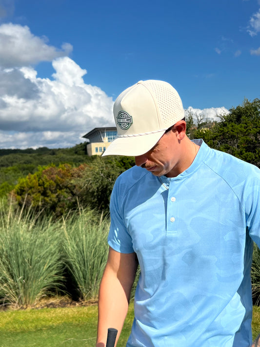 Baby Blue Camouflage Blade Collar Shirt