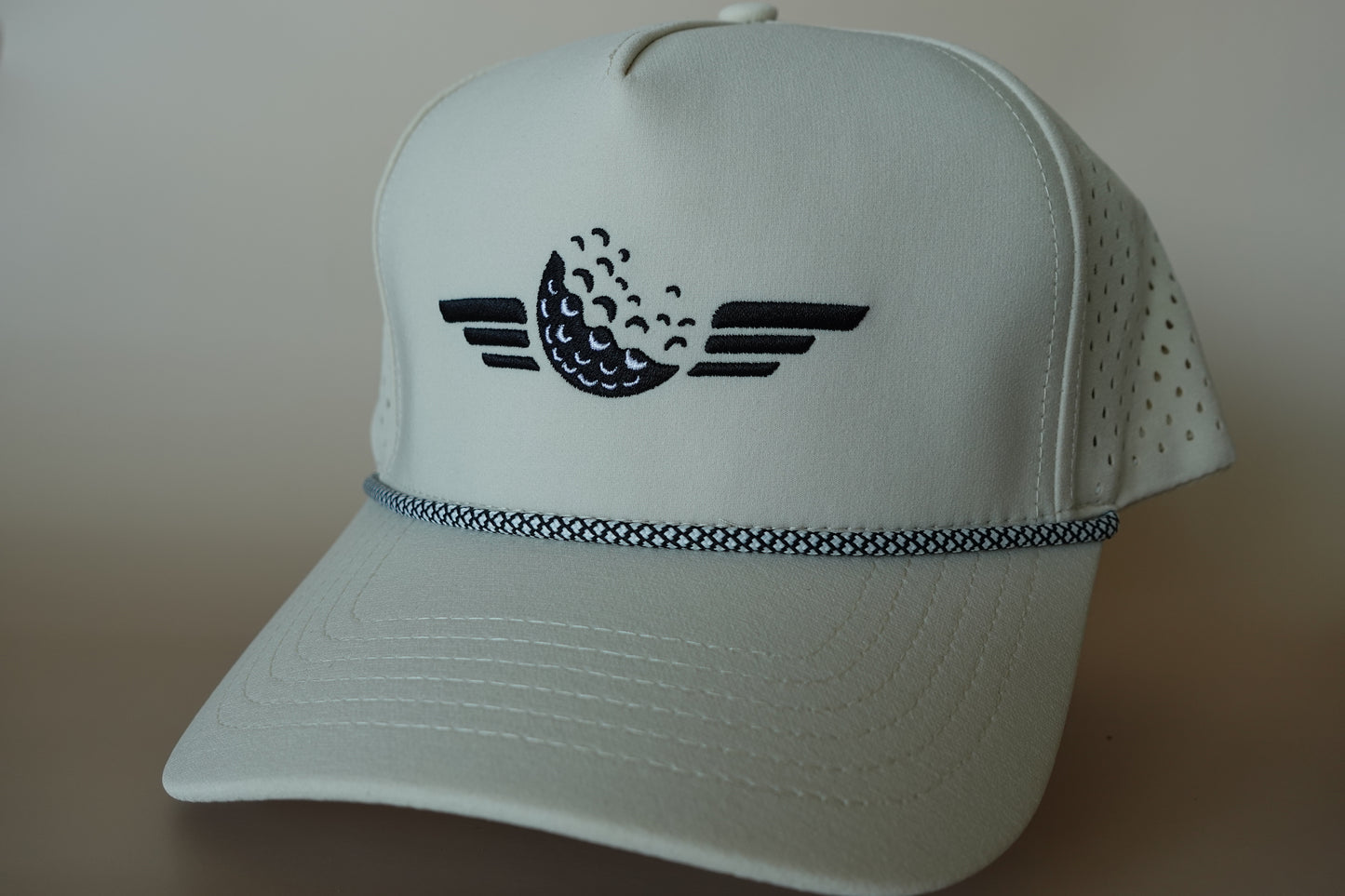 Stripe & Pipe Rope Hat - Khaki
