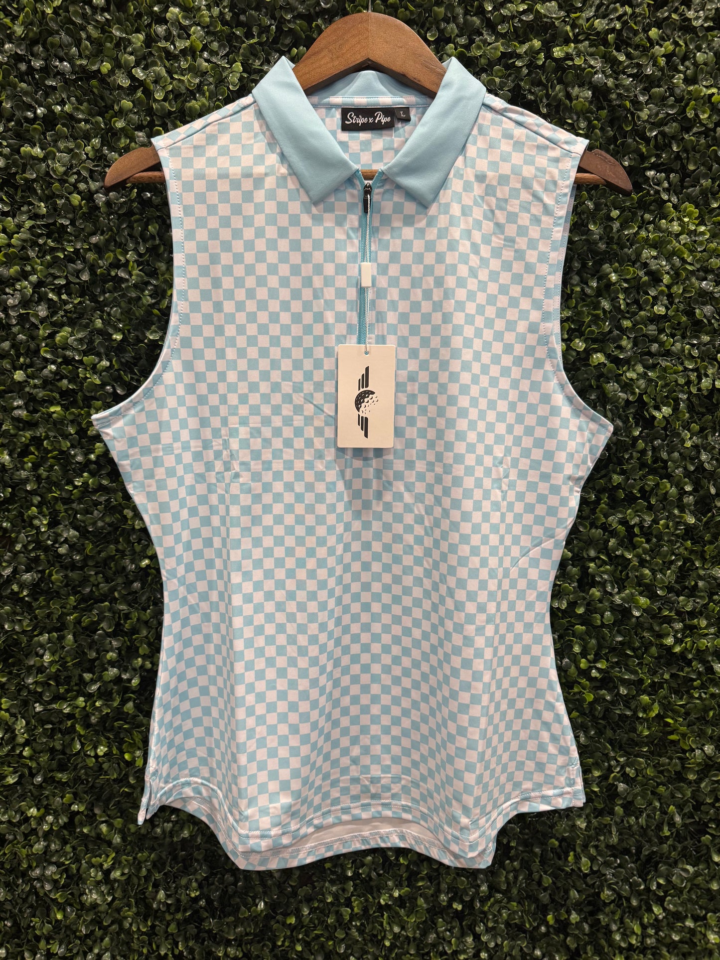 Check Her Out Polo-Baby Blue