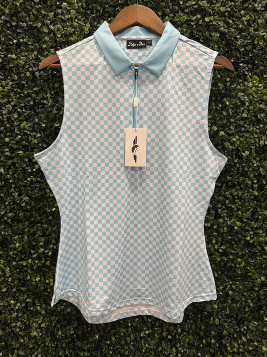 Check Her Out Polo-Baby Blue