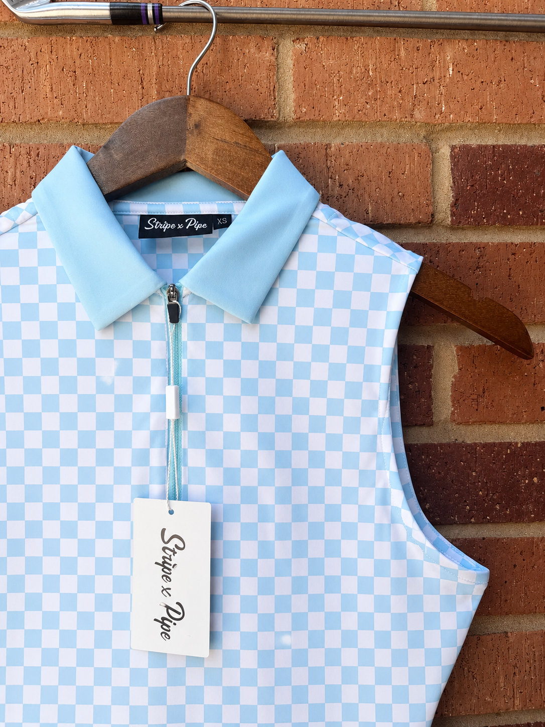 Check Her Out Polo-Baby Blue
