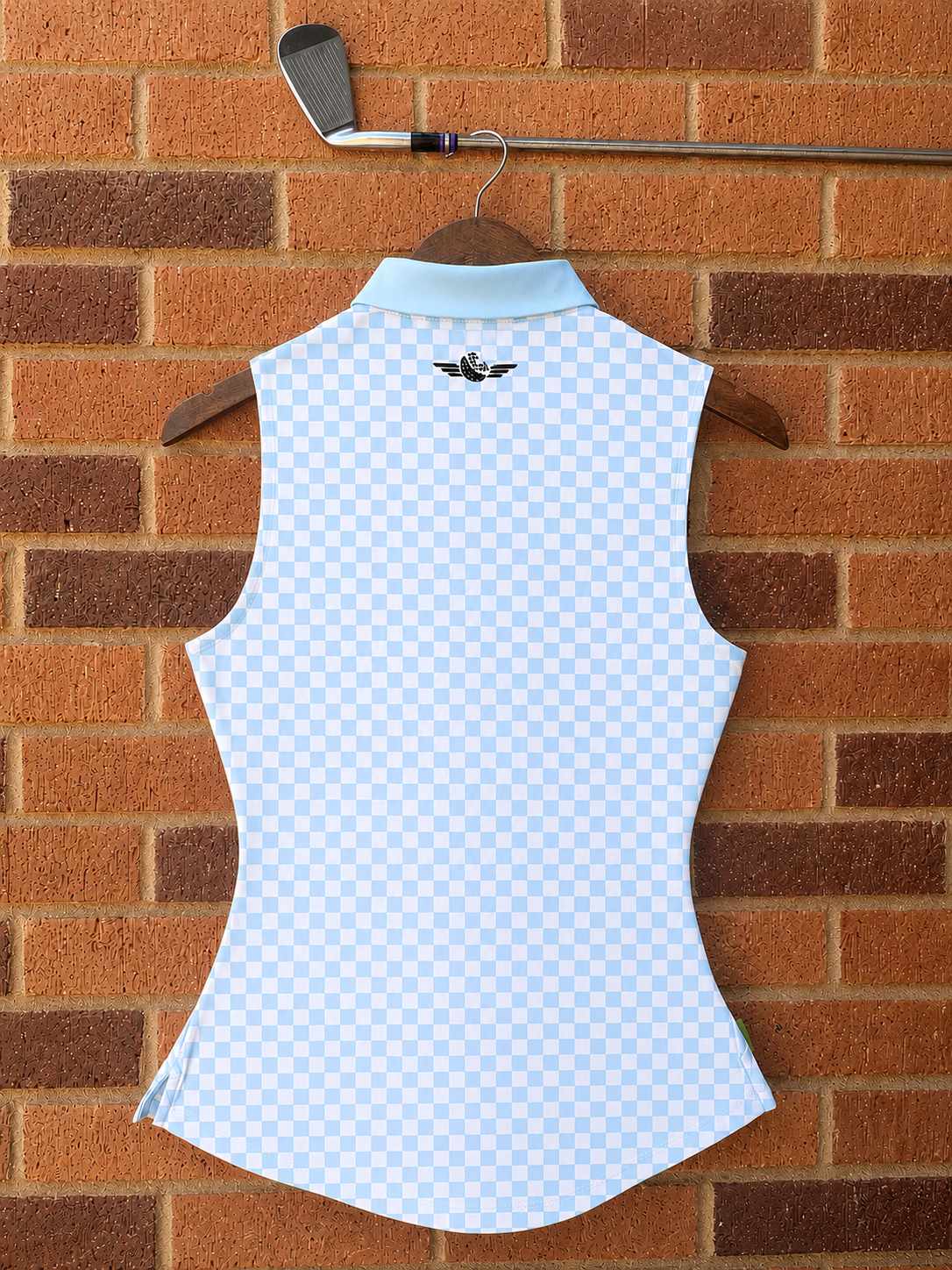 Check Her Out Polo-Baby Blue
